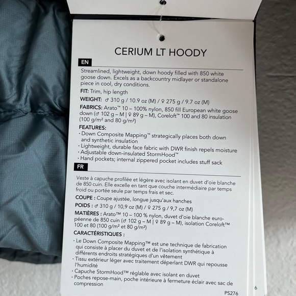 NWT Arcteryx cerium LT packable Hoody Down Jacket Men’s size Large - Picture 3 of 9